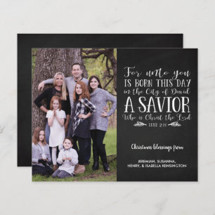 Budget Rustic Christmas Verse Typography Photo