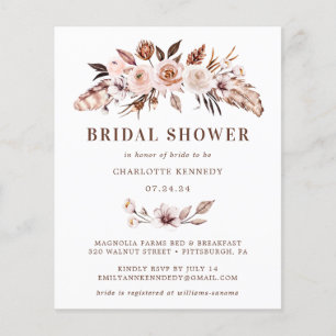 Budget Rustic Earth-tone Boho Bridal Shower 