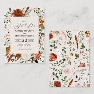 budget rustic elegant modern wedding save the date card