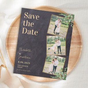 Budget Rustic Eucalyptus Photo Save The Date