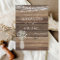 Budget Rustic Farmhouse Lights Wedding Invitation
