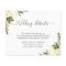 Budget Rustic Greenery Wedding Details Card