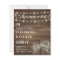 Budget Rustic Lights Mason Jars Wedding Invites
