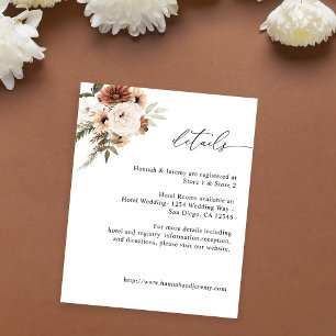 Budget Rustic Neutral Boho Floral Flyer