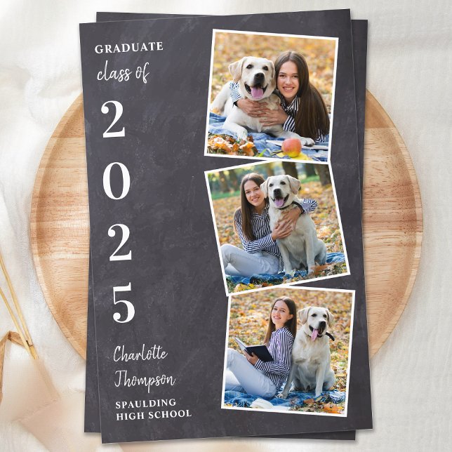 Budget Rustic Photo Graduation Announcement (Creator Uploaded)