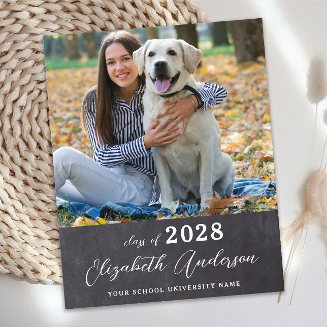 Budget Rustic Photo Graduation Invitation (Creator Uploaded)