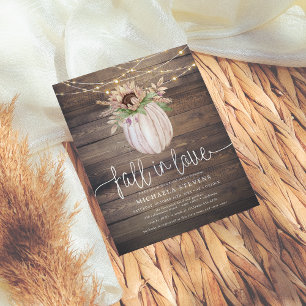 Budget Rustic Pumpkin Fall In Love Bridal Shower