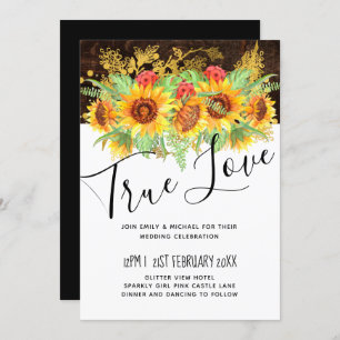 Budget Rustic Summer Sunflowers Floral Wedding