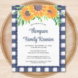 Budget Rustic Sunflowers Family Reunion