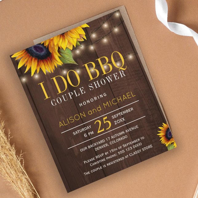 Budget rustic sunflowers I do bbq couple shower (Creator Uploaded)