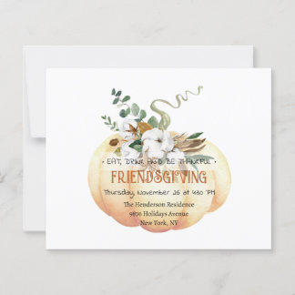 Budget Rustic Thanksgiving Invitation.
