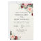 Budget Rustic Watercolor Floral Wedding Invitation