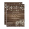 Budget Rustic Wedding Invitation Mason Jars Lights