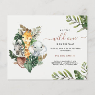 Budget Safari Animals Boy Baby Shower