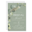 Budget Sage Green Bridal Shower Eucalyptus