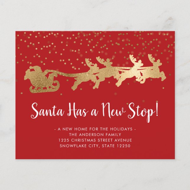 Budget Santa New Stop Reindeer Red Holiday Moving (Front)