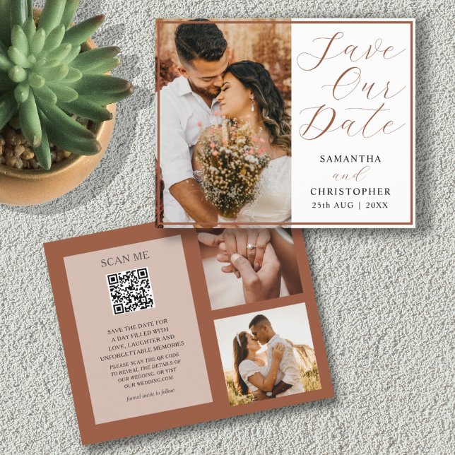 Budget Save Our Date QR Code Photo Wedding (Creator Uploaded)