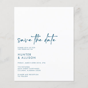 BUDGET Save The Date Invitation Flyer