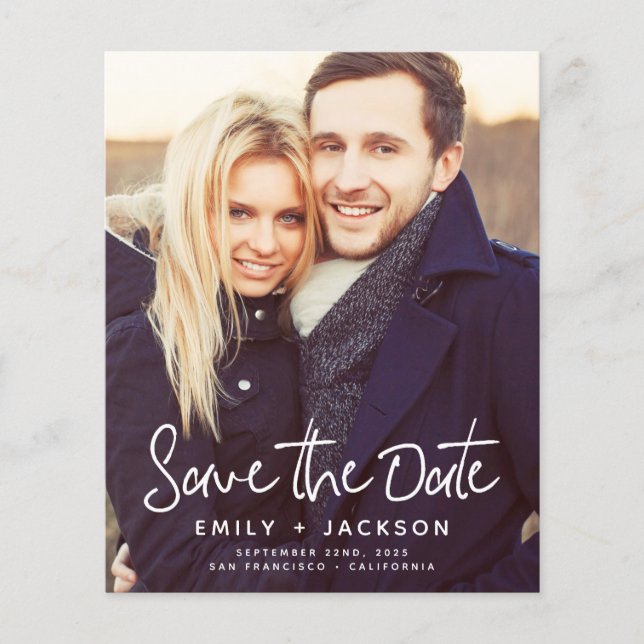 Budget Save the Date Photo Invitations (Front)