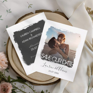 Budget Save The Date Photo Wedding  Announcement