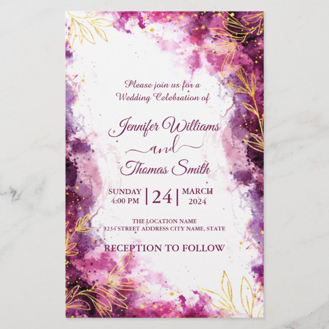 Budget Save The Date Wedding Invitation  Flyer (Front)