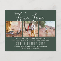 Budget Save the Dates Engagement PHOTO Modern