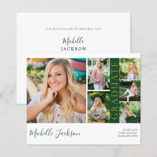 Budget School Spirit 6 Photo Graduation Green G An