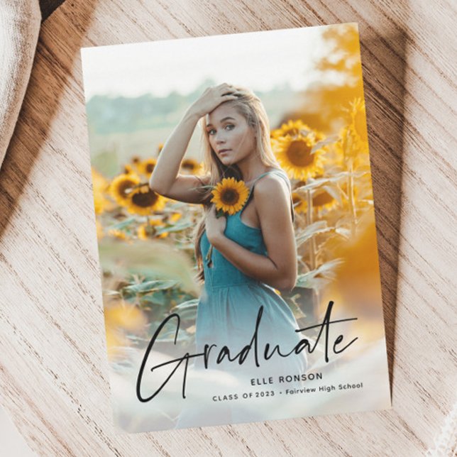 Budget Script 2 Photo Graduation Party Invitation (Creator Uploaded)