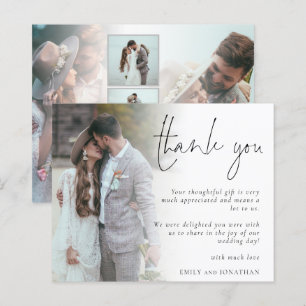 Budget Script 6 Photos Wedding Thank You