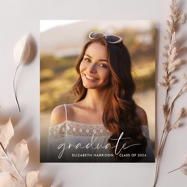 Budget Script Photo Graduation Party Invitation (Creator Uploaded)