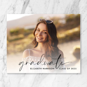 Budget Script Photo Graduation Party Invitation