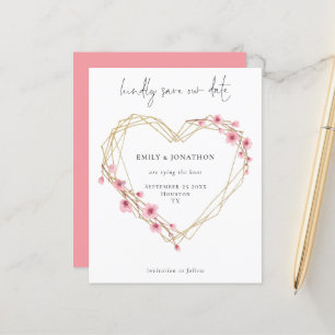 Budget Script Sakura Cherry Blossom Save The Date