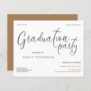 Budget Script Text 2024 Graduation Party Invite
