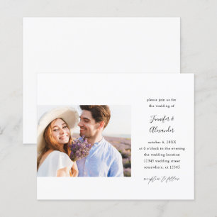 Budget Side Photo Calligraphy Wedding