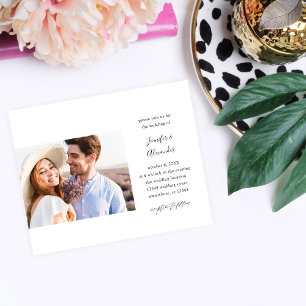 Budget Side Photo Calligraphy Wedding Flyer