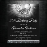 Budget Silver 50th Birthday Silver Disco Ball Flyer<br><div class="desc">Budget Silver Fiftieth Birthday Party Silver Disco Ball Party Invitation. The Silver and Black 50th Birthday Party Invitation is perfect for a modern 50th Birthday Party.</div>