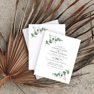 Budget simple Eucalyptus botanical watercolor