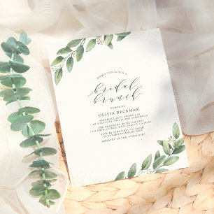 Budget Simple Eucalyptus Greenery Bridal Brunch
