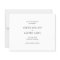 Budget Simple Minimal Plain White Save the Date