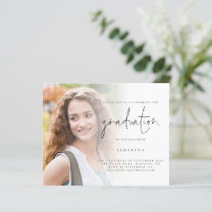 Budget Simple Photo Script 2022 Graduation Invite
