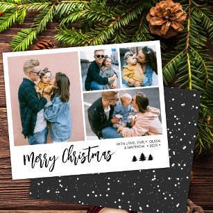 Budget Simple Photo Snowy Christmas Holiday Paper 