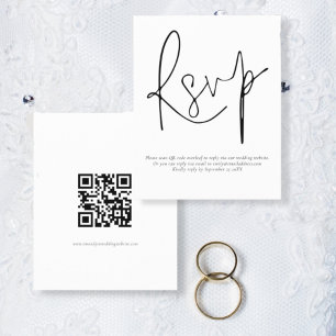 Budget Simple QR Code Script Wedding RSVP