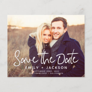 Budget Simple Save the Date Photo Announcement