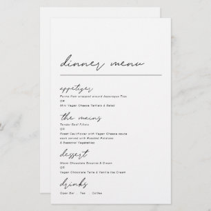 Budget Simple Script Occasion Dinner Menu