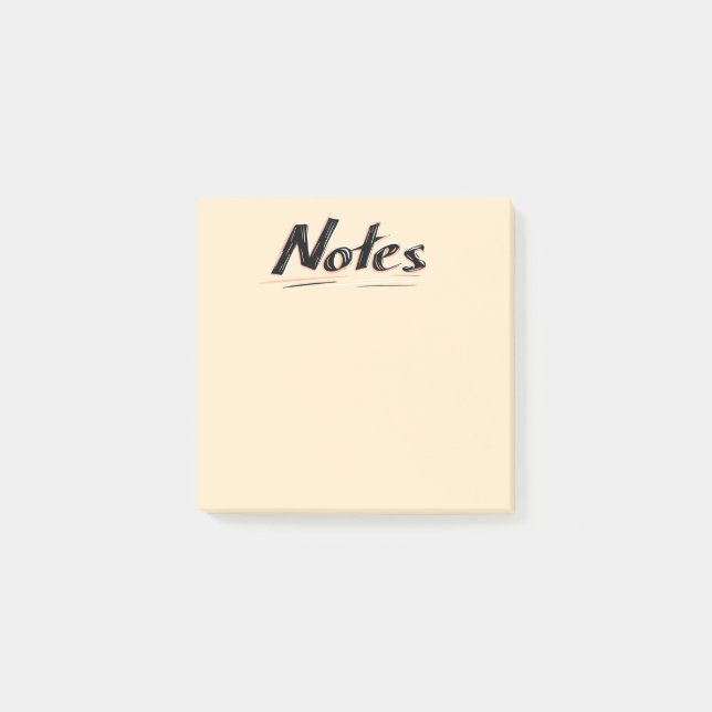 Budget Simple Sticky Notes (Front)