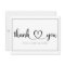 BUDGET Simple Wedding Thank You Card