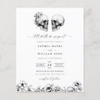 BUDGET Skull Hallowedding Retro Photo Goth Wedding