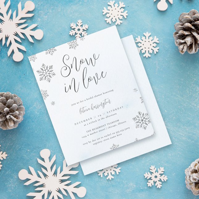 Budget Snowflake Snow In Love Winter Bridal Shower (Creator Uploaded)