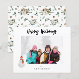 Budget Snowman Happy Holidays Photo