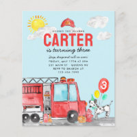 Budget Sound the Alarm Fire Truck Fireman Birthday